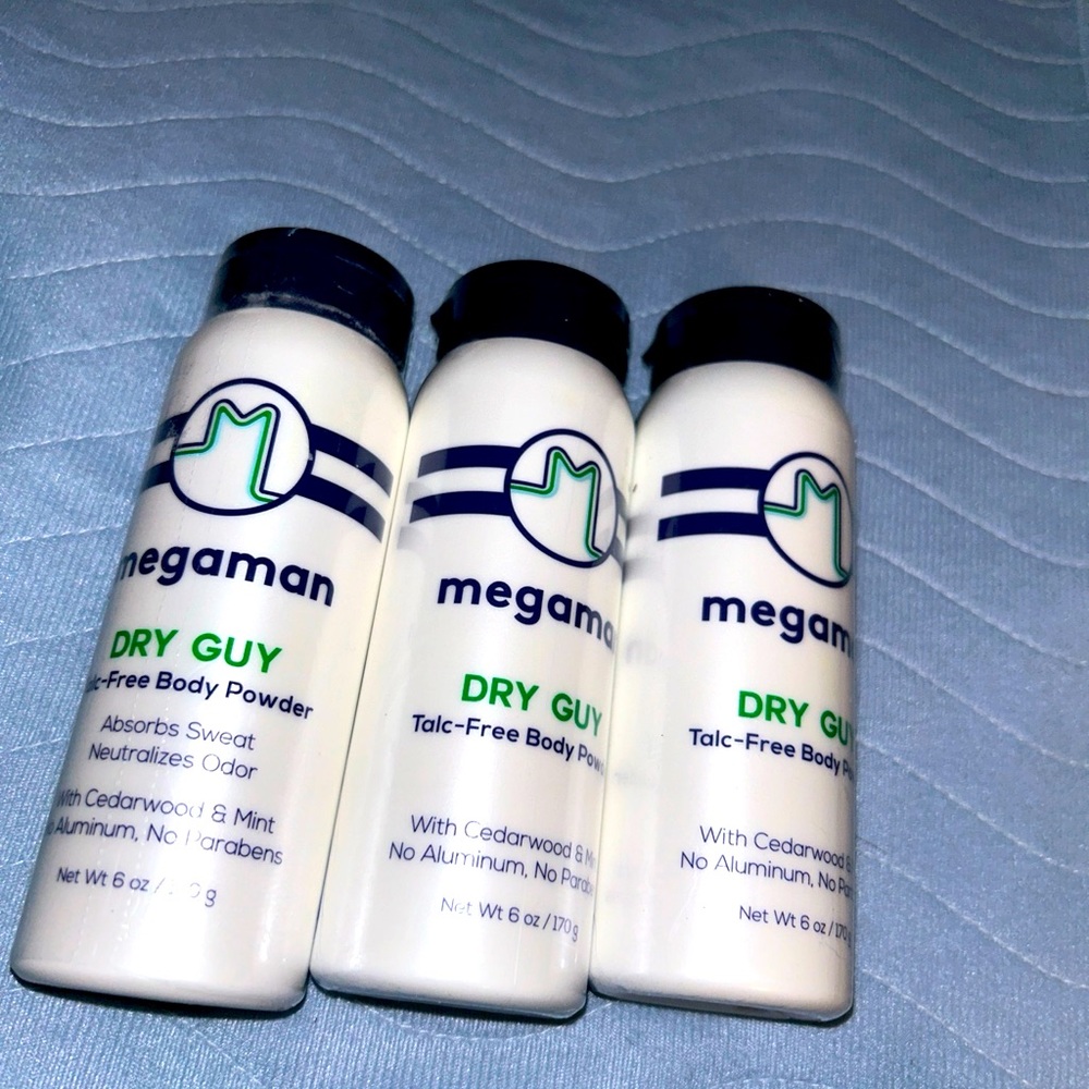 MEGAMAN DRY GUY Talc-FreeBody Powder 3 CT 6oz